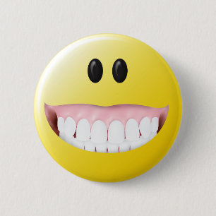 Big Gums Face Ronde Button 5,7 Cm
