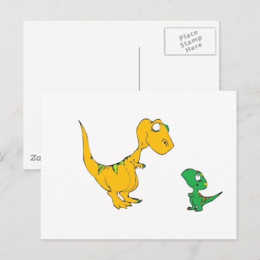 Big Guy & Lil Guy Briefkaart (Voorkant / Achterkant)