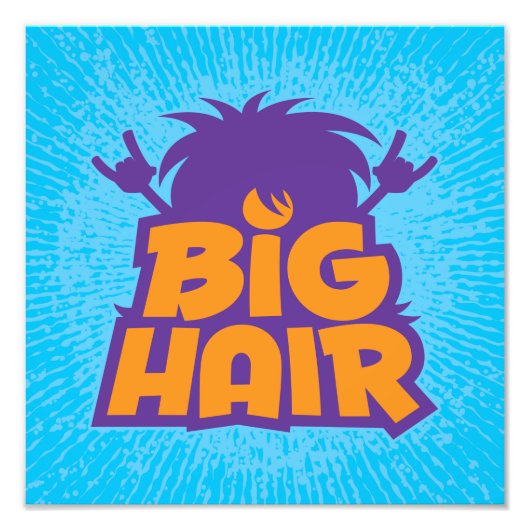 Big Hair Band Logo Foto Afdruk (Voorkant)