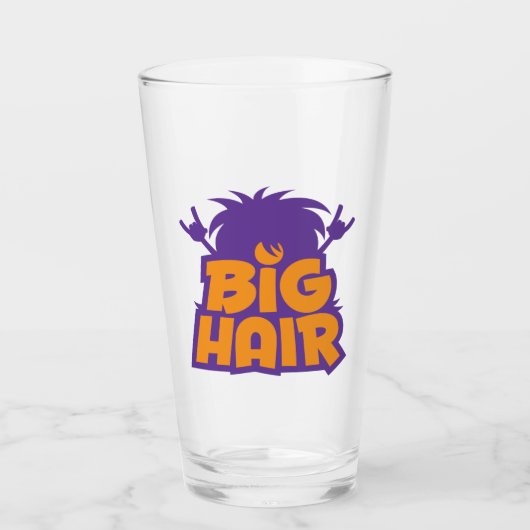 Big Hair Band Logo Glas (Voorkant)