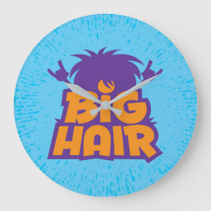 Big Hair Band Logo Grote Klok