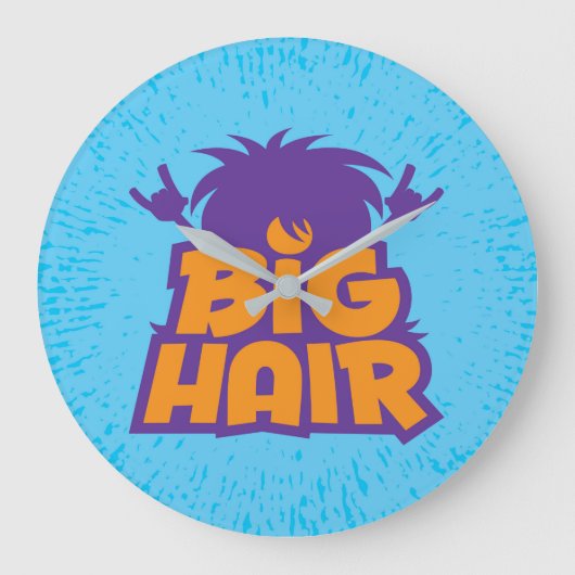 Big Hair Band Logo Grote Klok (Voorkant)
