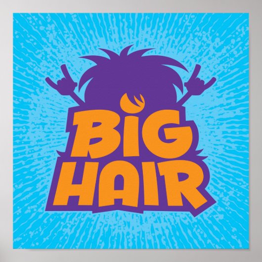 Big Hair Band Logo Poster (Voorkant)