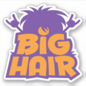 Big Hair Band Logo Sticker (Voorkant)