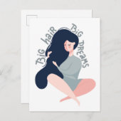 Big Hair Big Dreams Briefkaart (Voorkant / Achterkant)