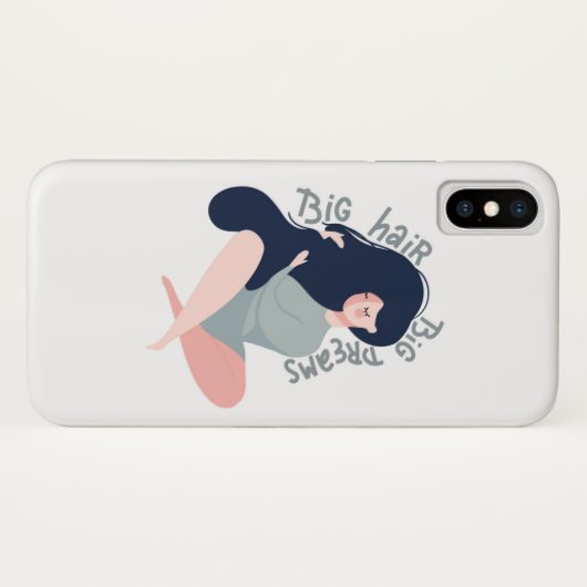 Big Hair Big Dreams Case-Mate iPhone Case (Achterkant (horizontaal))