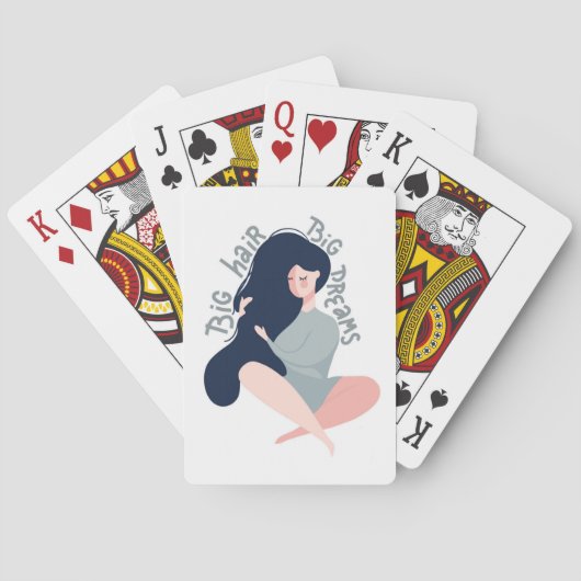 Big Hair Big Dreams Pokerkaarten (Achterkant)