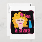 Big Hair Dare! Briefkaart (Voorkant / Achterkant)