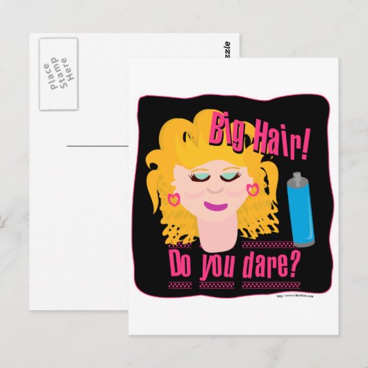 Big Hair Dare! Briefkaart (Voorkant / Achterkant)