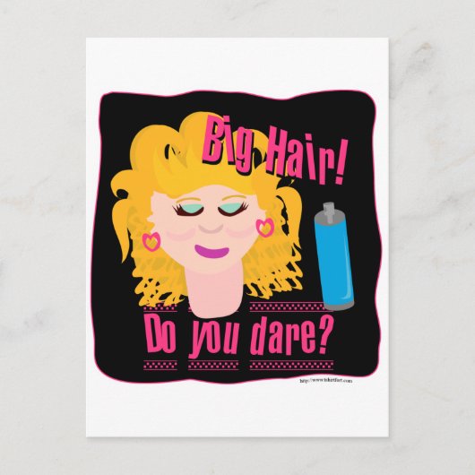 Big Hair Dare! Briefkaart (Voorkant)