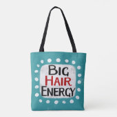 Big Hair Energy Canvas tas (Achterkant)