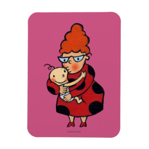 Big Hallo Hugs uit Auntie in Red Magneet
