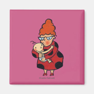 Big Hallo Hugs uit Auntie in Red Magneet