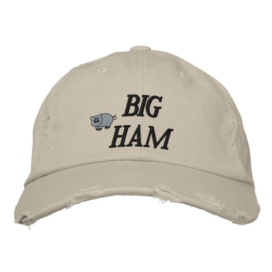 Big Ham geborduurd Pet (Voorkant)