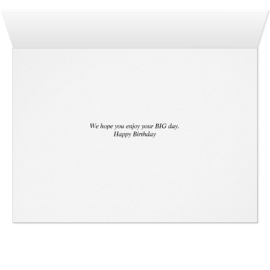 Big Happy Birthday Wish with Elephant for Child (Binenzijde Horizontaal (Onderkant))