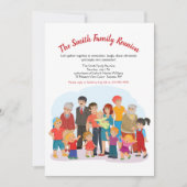 Big Happy Family Reunion Uitnodiging (Voorkant)