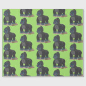 Big happy gorilla cartoon illustratie cadeaupapier (Vlak)