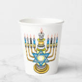 Big Happy Hanukkah Papieren Bekers (Achterkant)