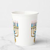 Big Happy Hanukkah Papieren Bekers (Links)