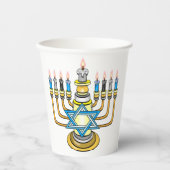 Big Happy Hanukkah Papieren Bekers (Voorkant)