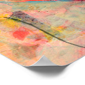 Big Happy Heart Gemengde Media Art Poster (Hoek)