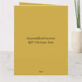 Big Happy Jubileum Yellow Floral Scripture Kaart (Achterkant)