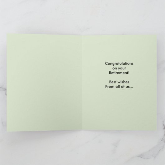 BIG Happy Retirement Gefeliciteerd Gele Bloem Kaart (Binnen)