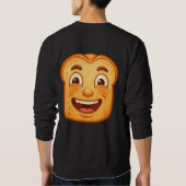 Big Happy Smiling Toast Slice Mascot Trui (Achterkant)