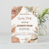 Big Hat Derby Party Invitation Kaart (Staand voorkant)