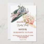 Big Hat Derby Party Invitation Kaart (Voorkant)