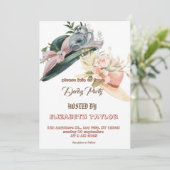Big Hat Derby Party Invitation Kaart (Staand voorkant)