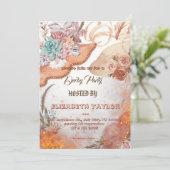 Big Hat Derby Party Invitation Kaart (Staand voorkant)