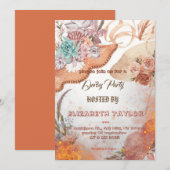 Big Hat Derby Party Invitation Kaart (Voorkant / Achterkant)