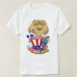 Big Head 4 juli kat T-shirt