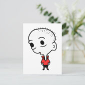 Big Head Briefkaart (Staand voorkant)