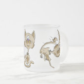 Big Head Jump Cat Matglas Koffiemok (Voorkant rechts)