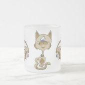 Big Head Jump Cat Matglas Koffiemok (Center)