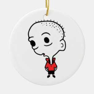 Big Head Keramisch Ornament