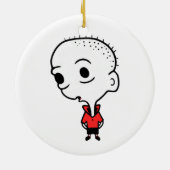 Big Head Keramisch Ornament (Achterkant)