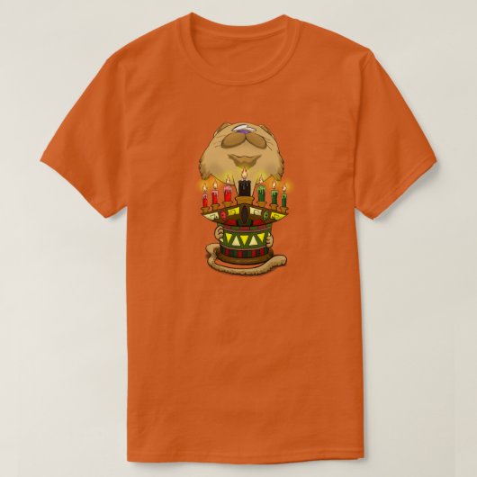 Big Head Kwanzaa Cat 2 T-shirt (Design voorkant)