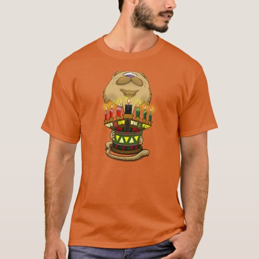 Big Head Kwanzaa Cat 2 T-shirt (Voorkant)