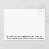 Big Head (Native American) Briefkaart (Achterkant)