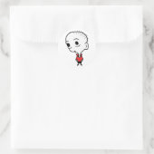 Big Head Ronde Sticker (Tas)