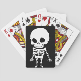 Big Head Skeleton op Pokerkaarten