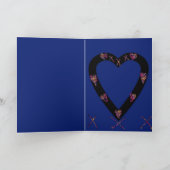 "Big Heart" Abstracte soul mate wenskaart.* Kaart (Binnen)