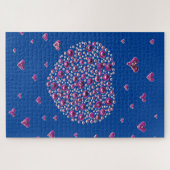 Big Heart Blue Legpuzzel (Horizontaal)
