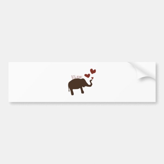 Big Heart Bumpersticker (Voorkant)