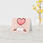 Big heart - Card Kaart (Gele Bloem)