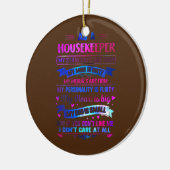 Big Heart Direct Support Person Housekeeper Life Keramisch Ornament (Links)