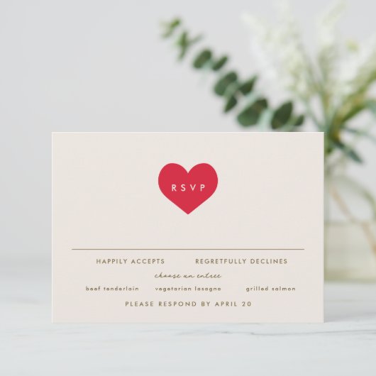 Big Heart Kaart (Staand voorkant)